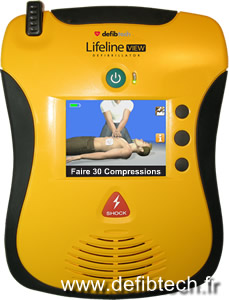 Le nouveau Defibrillateur Defibtech Lifeline VIEW avec écran incorporé