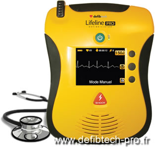 Le nouveau Defibrillateur Defibtech Lifeline PRO avec tracé de l'électrocardiogramme (ECG)
